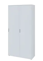 KSR6-81 P skříň šatní, 2x výsuvné ramínko, 2053x1022x400 mm, provedení pravé, bílá